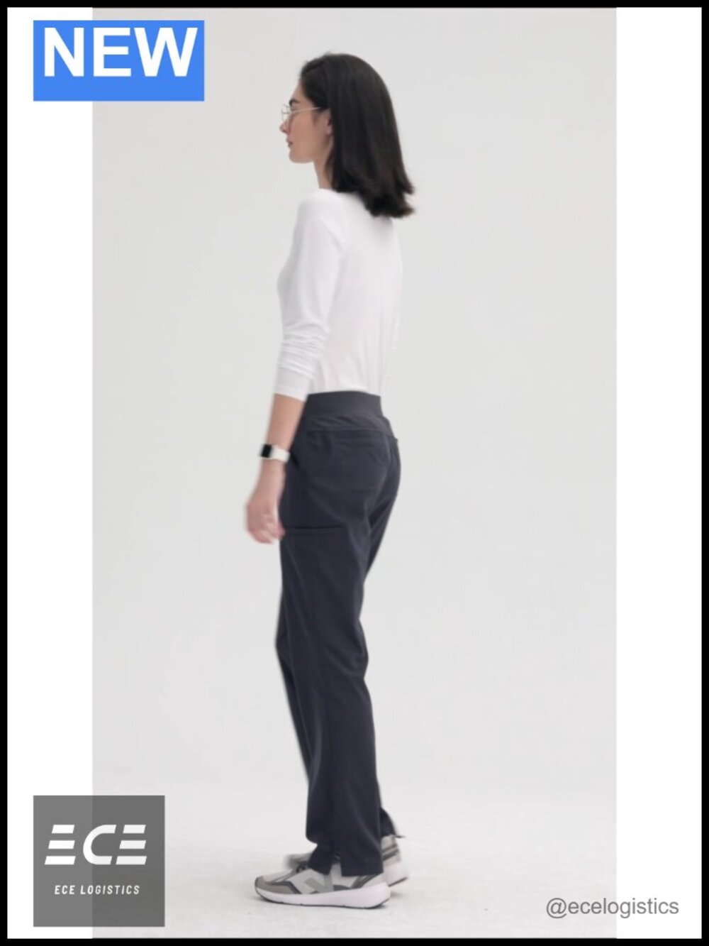 Womens Grey's Anatomy Mia Scrub Pant Low Rise Straight Leg Cargo 6 Pocket - Picture 6 of 6